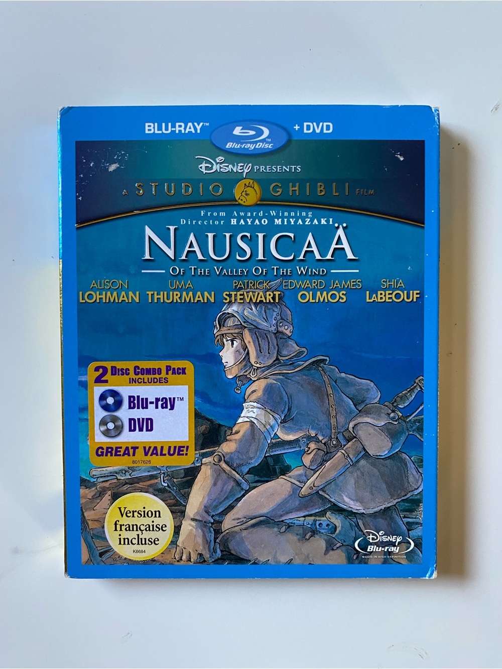 Nausicaa Of The Valley Of The Wind (Blu-ray + DVD w/ Slipcover, 1984) Miyazaki